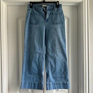 luvamia Wide Leg Jeans for Women Trendy High Waisted Flare Jeans Cropped Denim